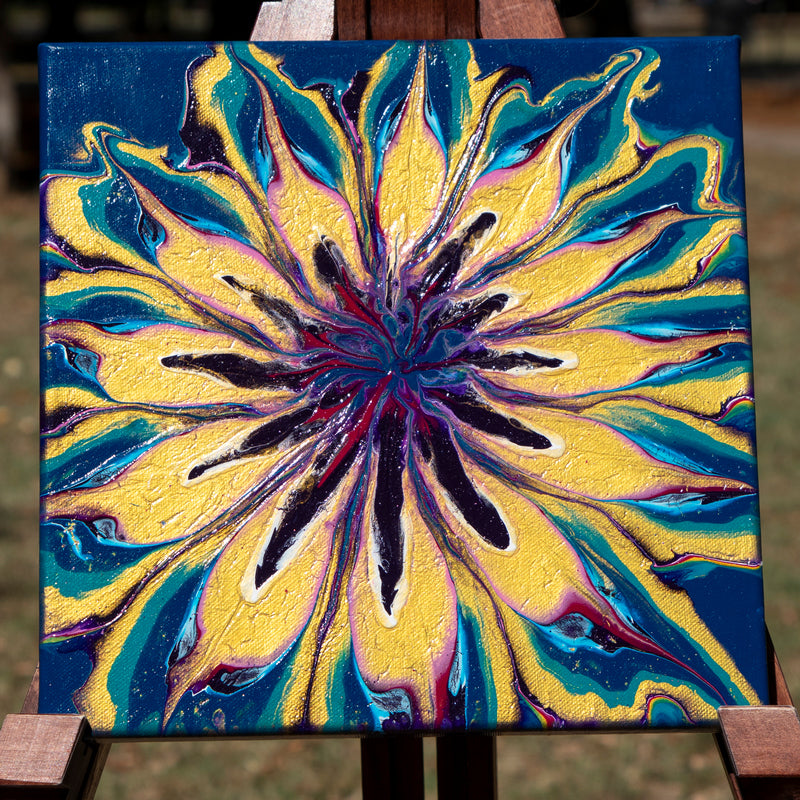 Blue flower 30x30 cm