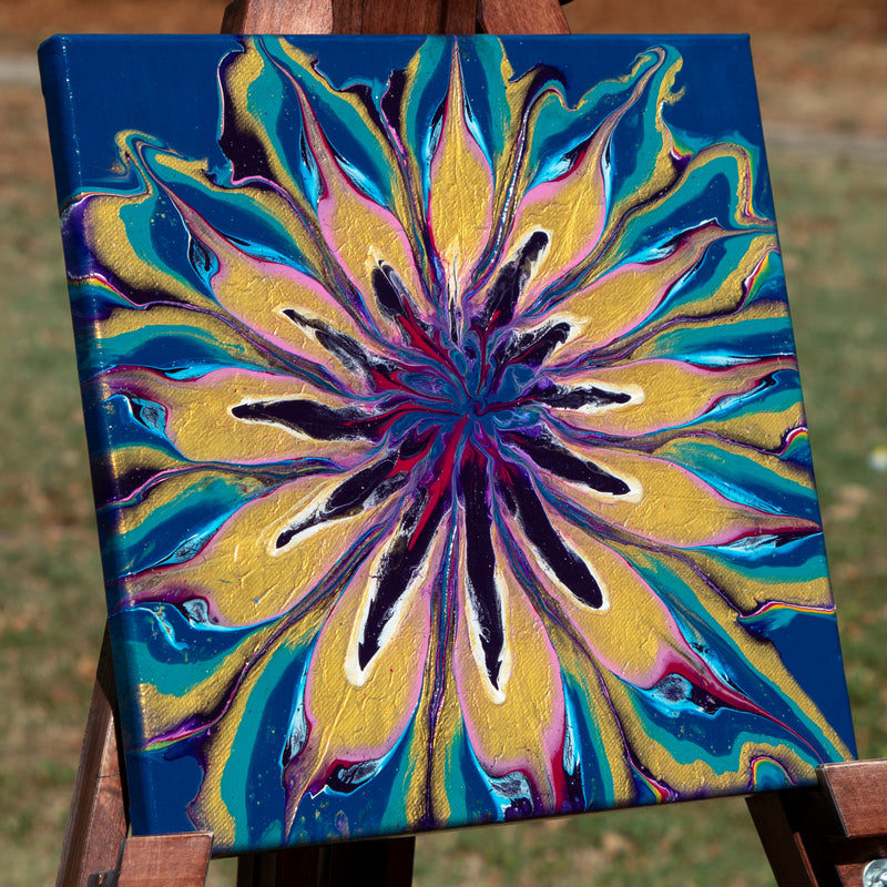 Blue flower 30x30 cm