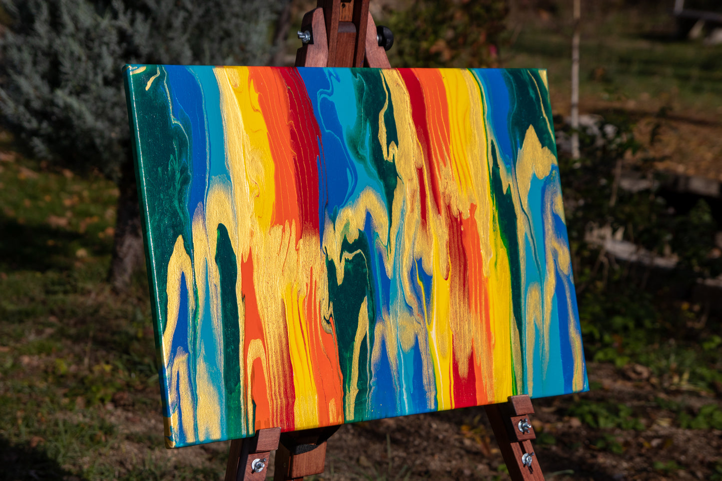 Golden layers 50x70 cm