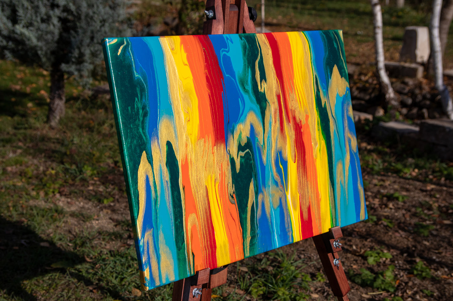 Golden layers 50x70 cm