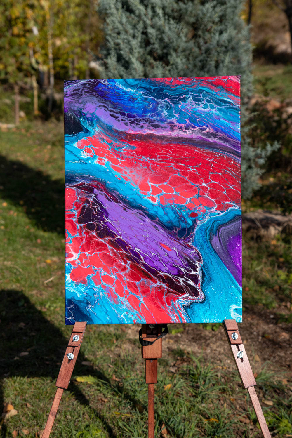 Colourful streams 50x70 cm