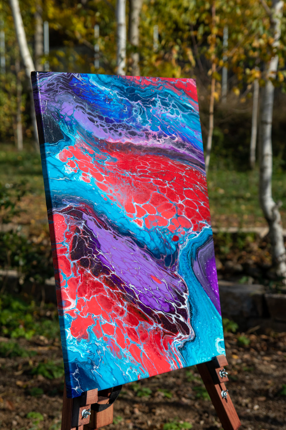Colourful streams 50x70 cm