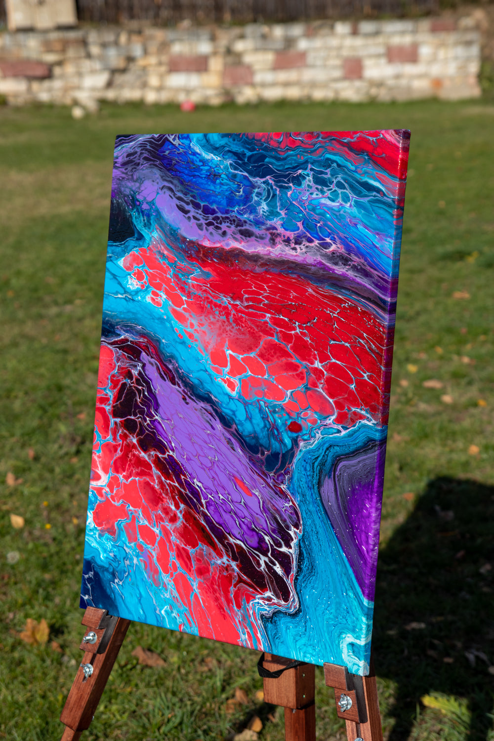 Colourful streams 50x70 cm
