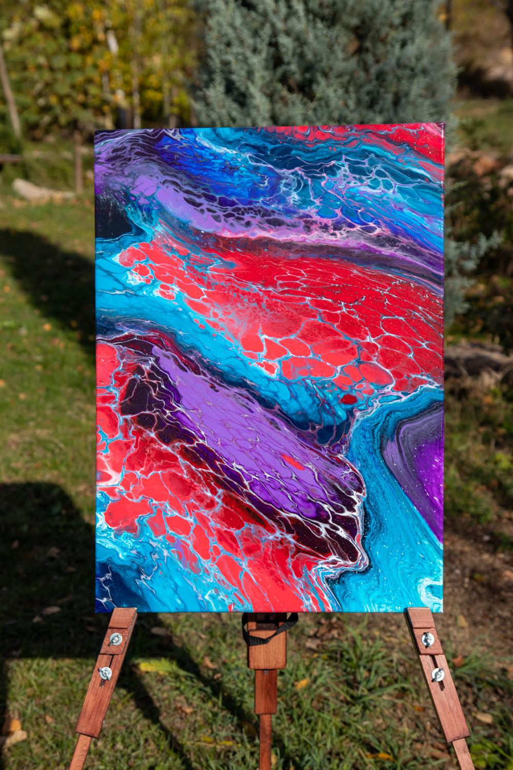 Colourful streams 50x70 cm